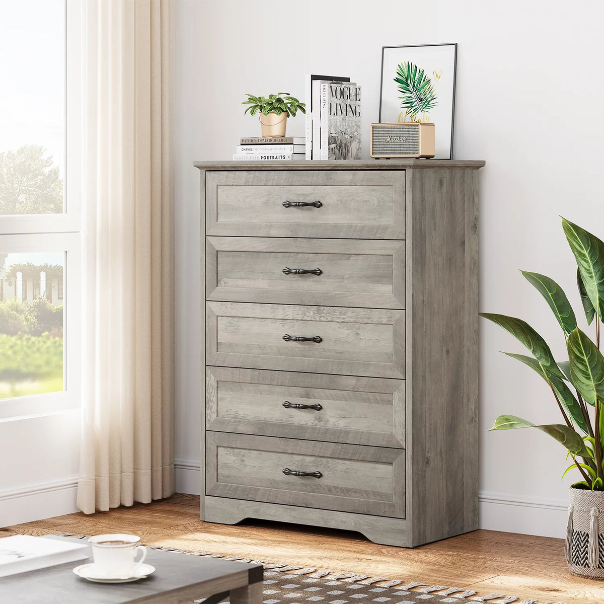 5 Drawer Wood Dresser N217215