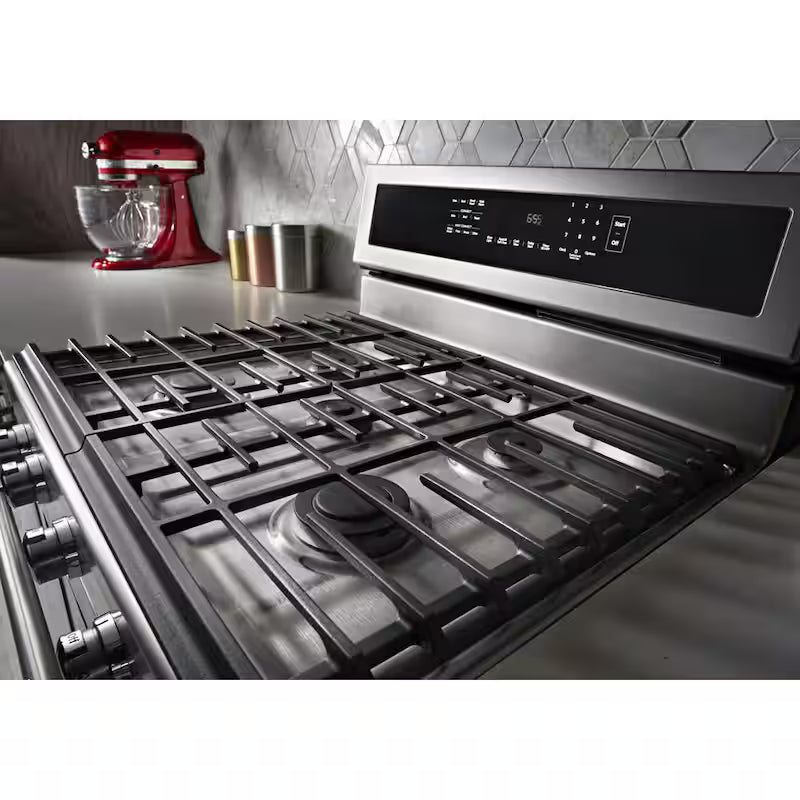 5.8 cu. ft. Gas Range with Self-Cleaning Oven in Stainless Steel P1696