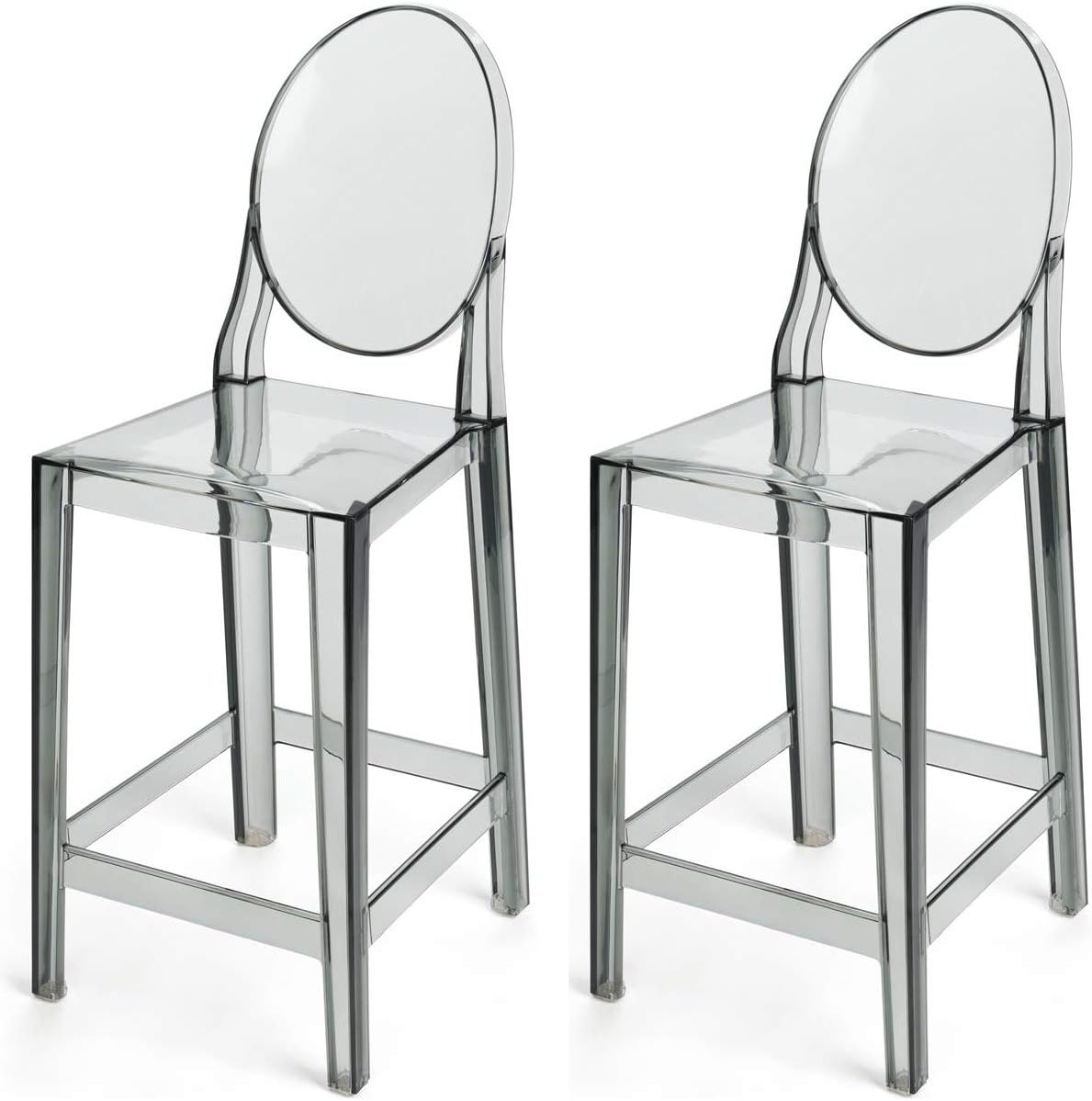 Set of 2 30” Clear Polycarbonate Bar Stool O821