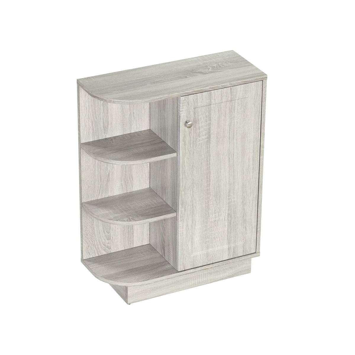 Oak Open Style Shelf Cabinet with Adjustable Plates F624