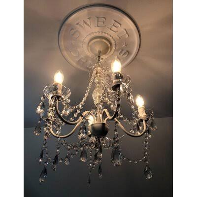 5 Light Crystal Chandelier J6684