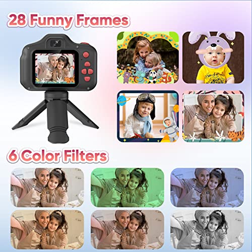 Kids Digital Video Camera with Flash 2.4" Screen Black D2261