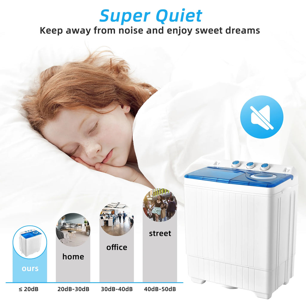 Portable Semi-automatic Twin Tub Washing Machine P1164