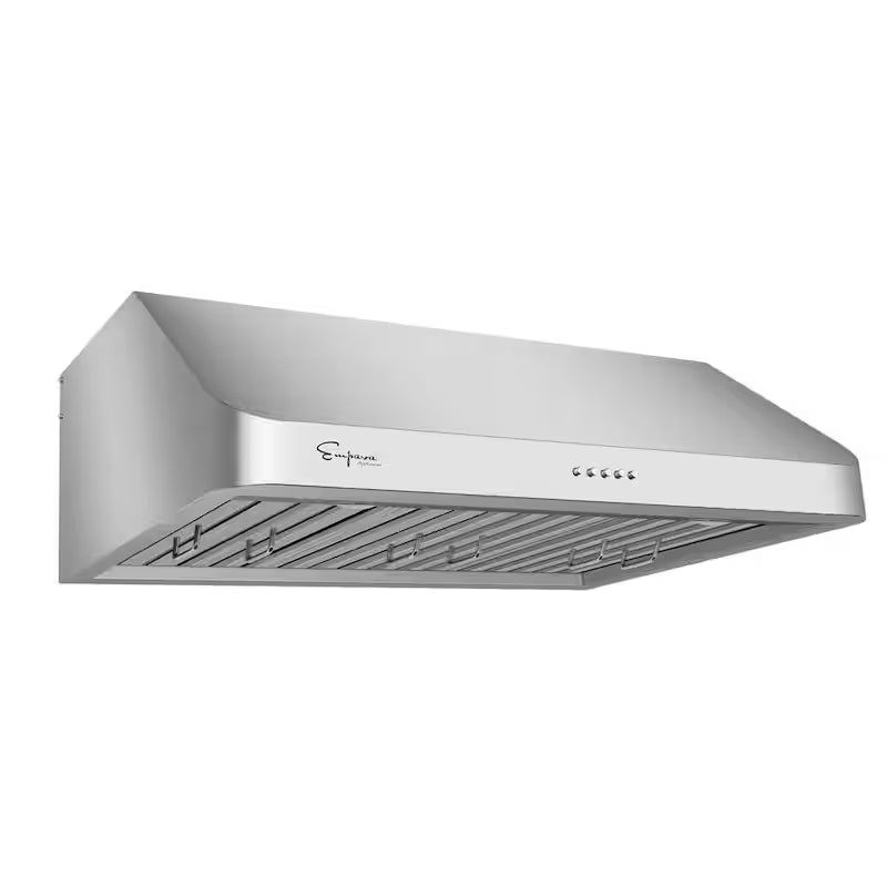 36 in. 500 CFM Ducted Under Cabinet Range Hood with Light in Stainless Steel N34092