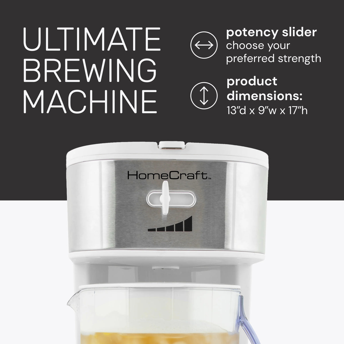 White 3-Quart Iced Tea and Iced Coffee Brewing System K455031
