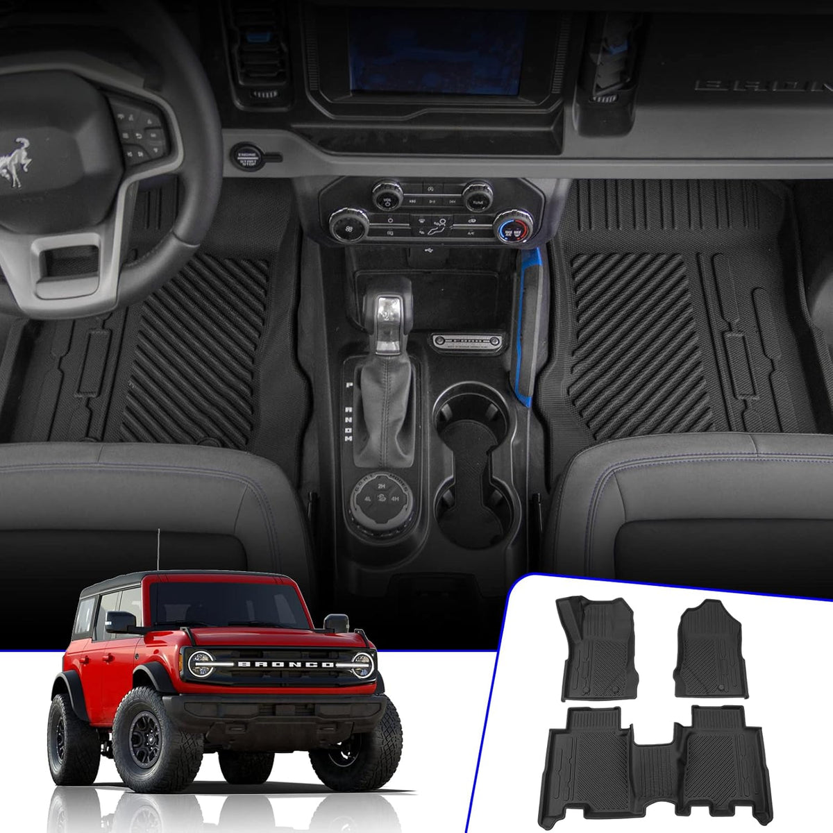 TPE All-Weather Cargo Liner Rear Trunk Mat Floor Mat H9819