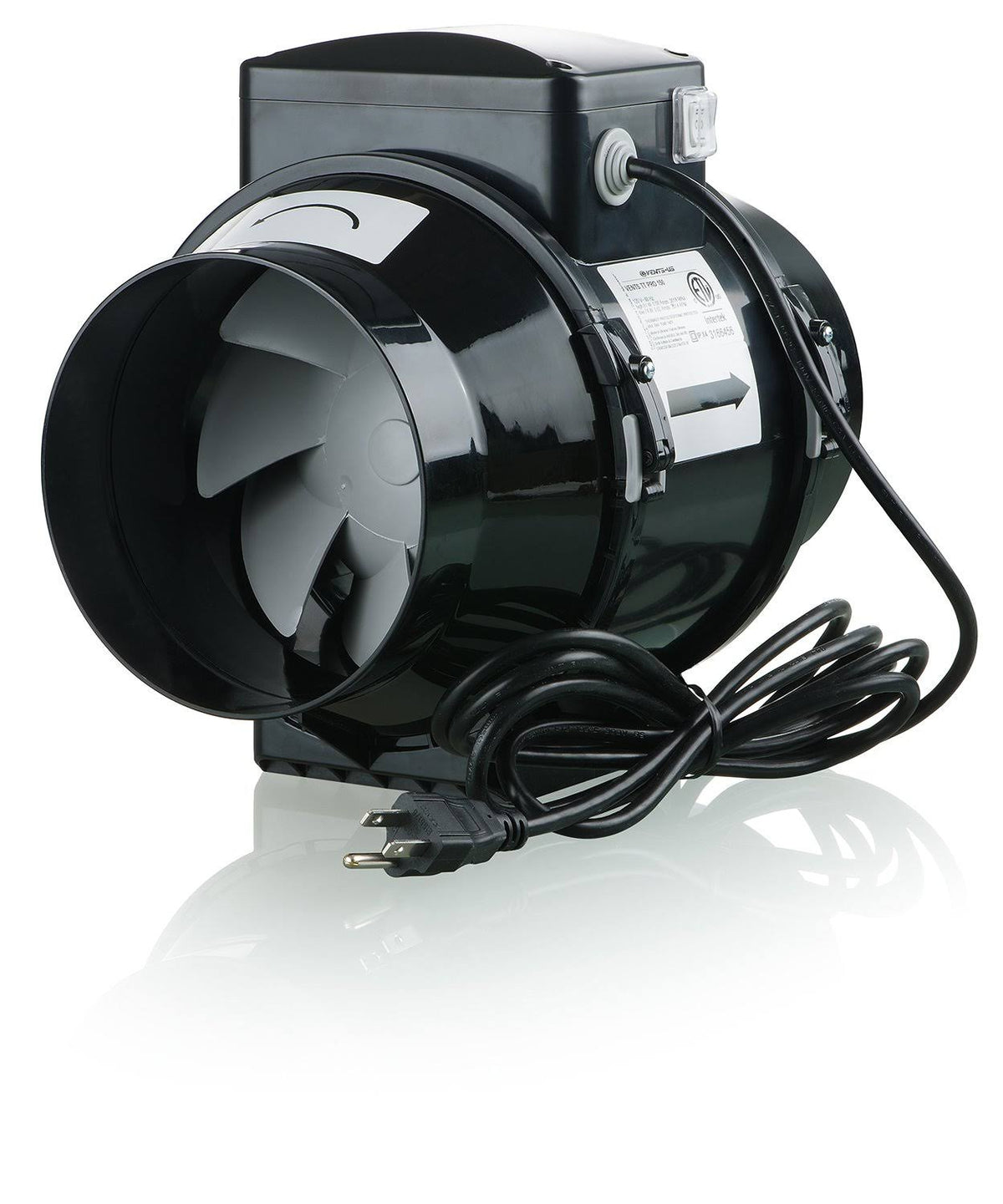 4 Inline Mixed-Flow Ventilation Fan Plastic Casing S190