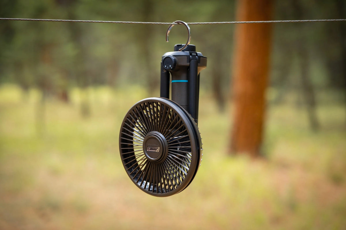 Portable Fan & Rechargeable Battery, Black R962