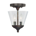 2 Light Foyer Burnished Bronze X33767