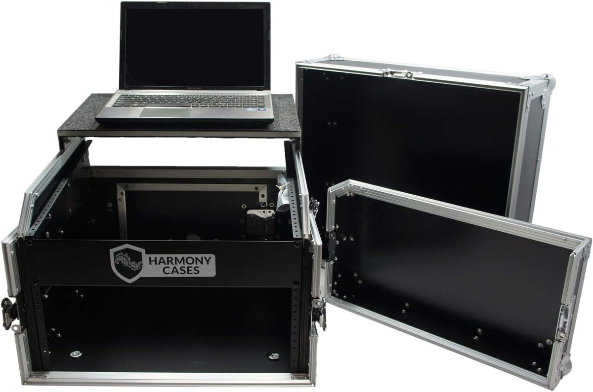 10U Slant Top 6U Vertical Rack Case Z58018