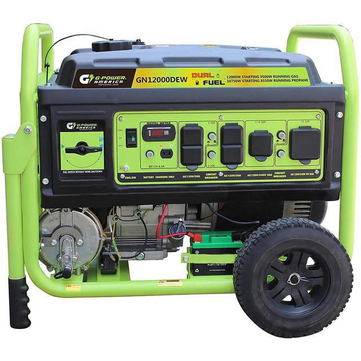 12000W Dual Fuel Portable Generator with 479cc 18-HP Engine G32234