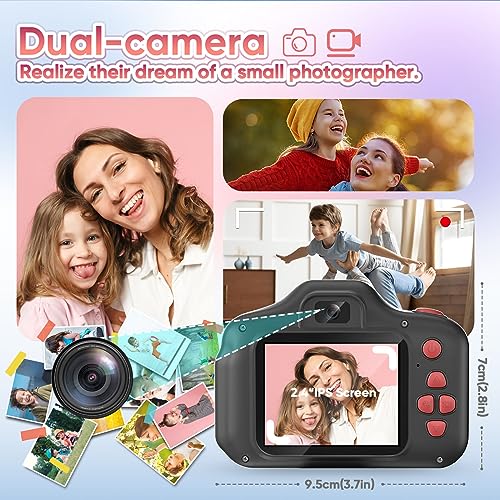 Kids Digital Video Camera with Flash 2.4" Screen Black D2261