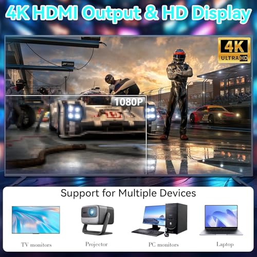 Wireless Retro Gaming Console Stick, Plug and Play, 4K HDMI, 2.4G Wireless Controllers, 64GB U529763