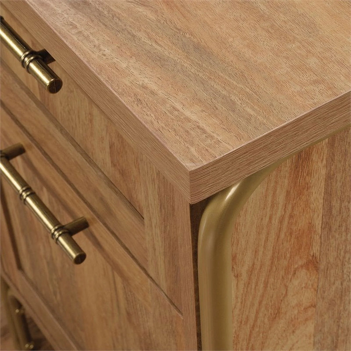 L-Shaped Engineered Wood Desk R202056