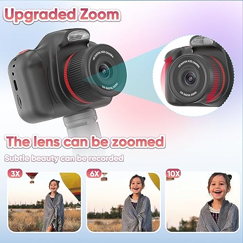 Kids Digital Video Camera with Flash 2.4" Screen Black D2261