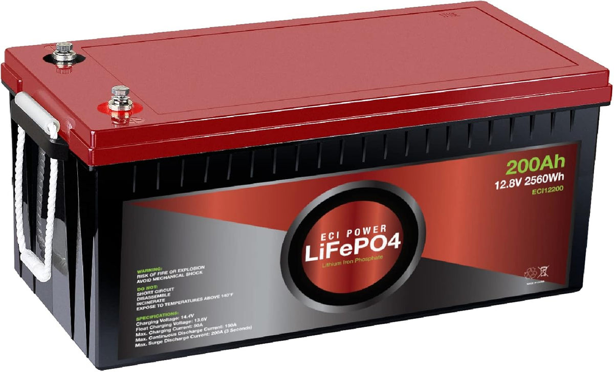 12V 200Ah Lithium LiFePO4 Deep Cycle Rechargeable Battery E751977