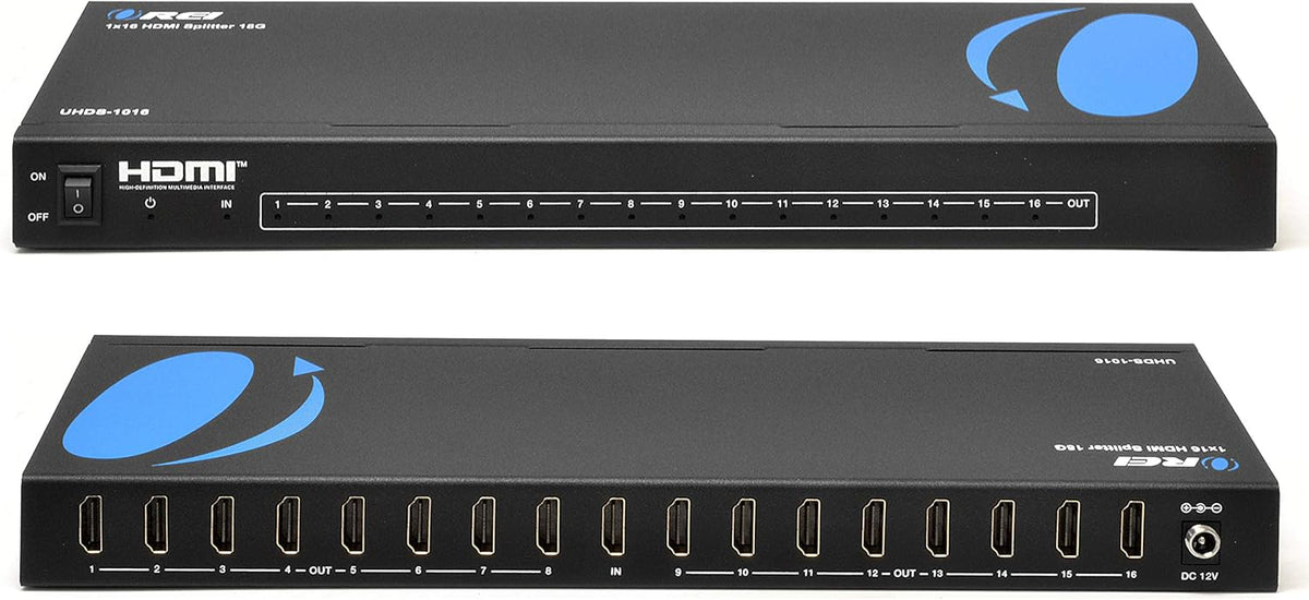 1 in 16 4K HDMI Splitter 4:4:4 8-bit HDMI 2.0 18 Gbps 4K @ 60Hz Z23738