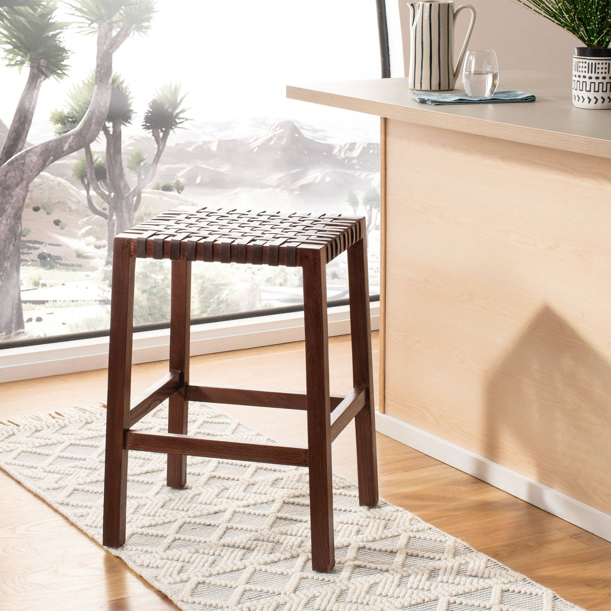 Brown Counter Stool E643