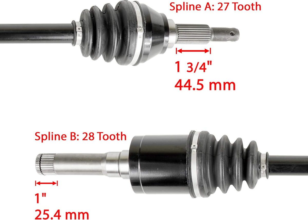 Rear Right Complete Cv Joint Axle Pack of 2 V338