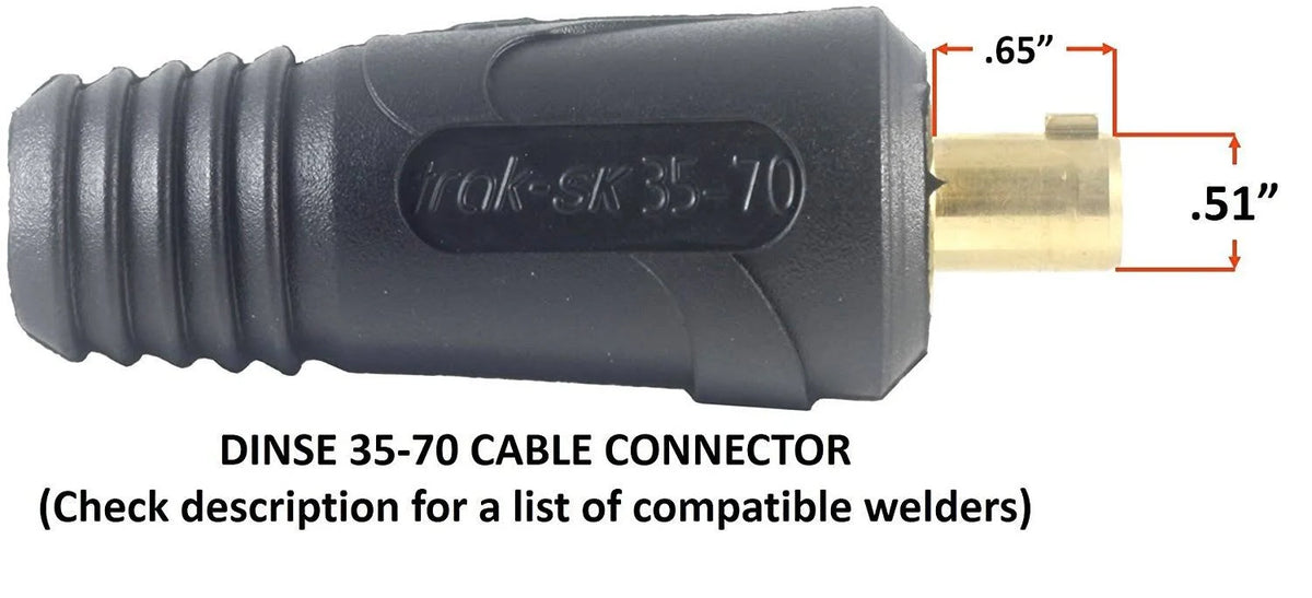 300 Amp Welding Leads Assembly Set #1 AWG Cable 75 Feet S68785