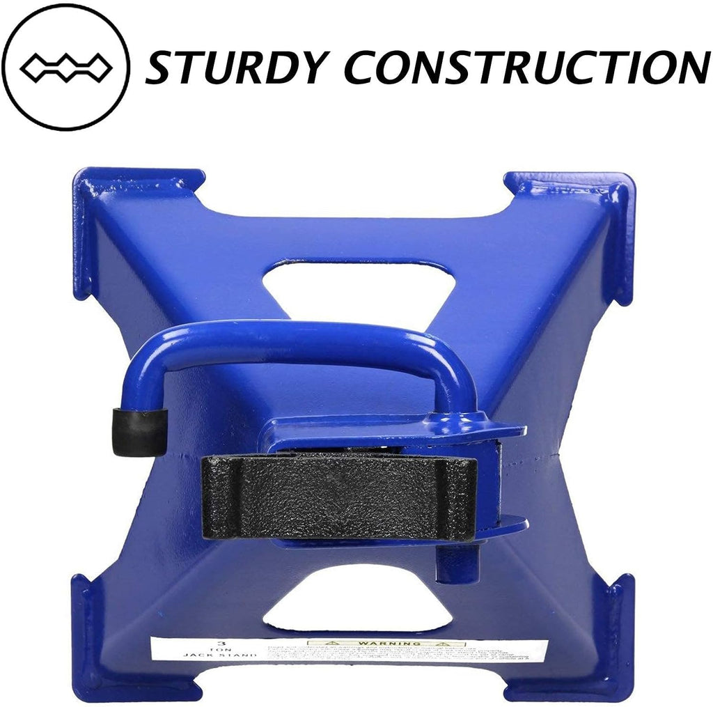 Set of 4 Heavy Duty 6 Ton Adjustable Steel Jack Stands M945481