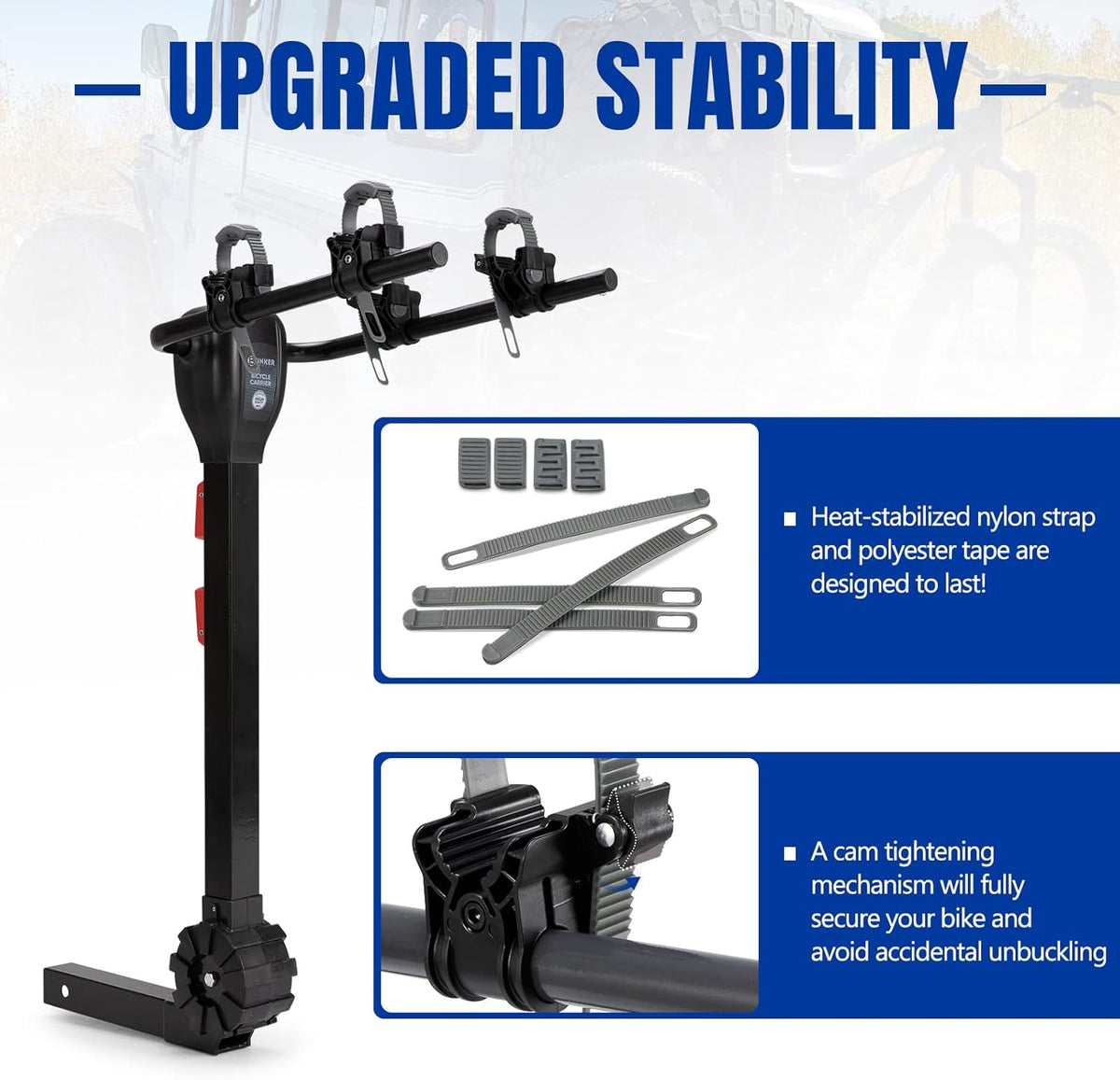 2-Bike Hitch Mount Carrier Rack E3604