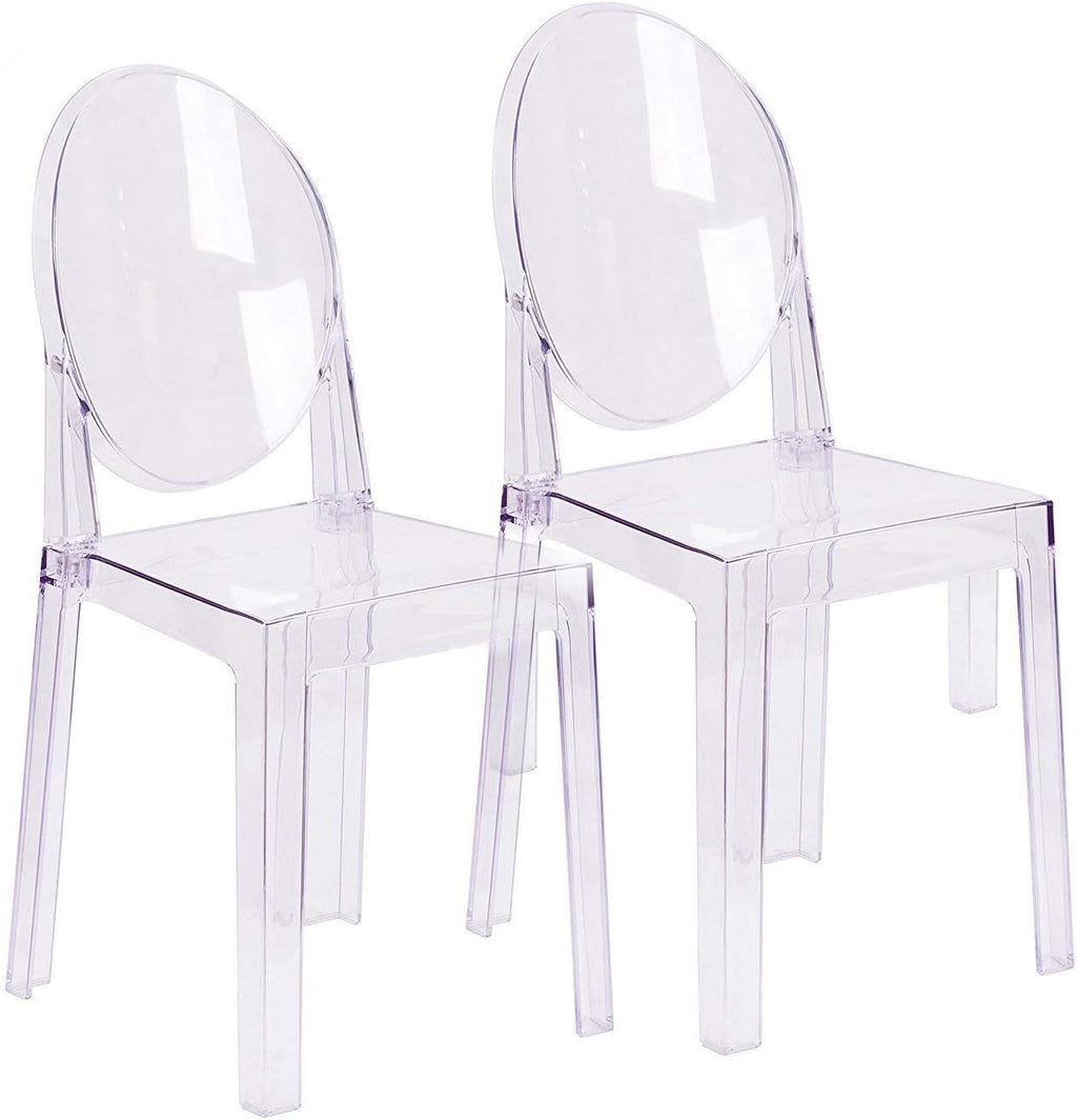 Set of 2 30” Clear Polycarbonate Bar Stool O821