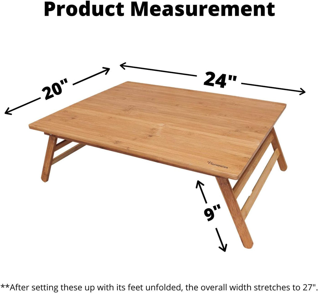 Foldable Bamboo Table Pack of 2 L50188