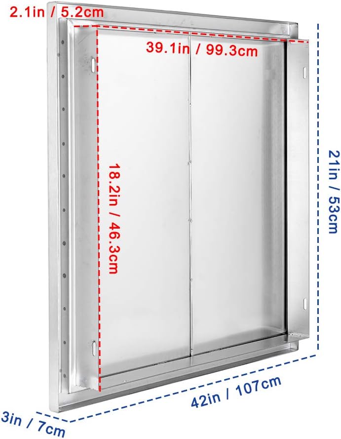42 W x 21 H Stainless Steel Single Access Door A8788