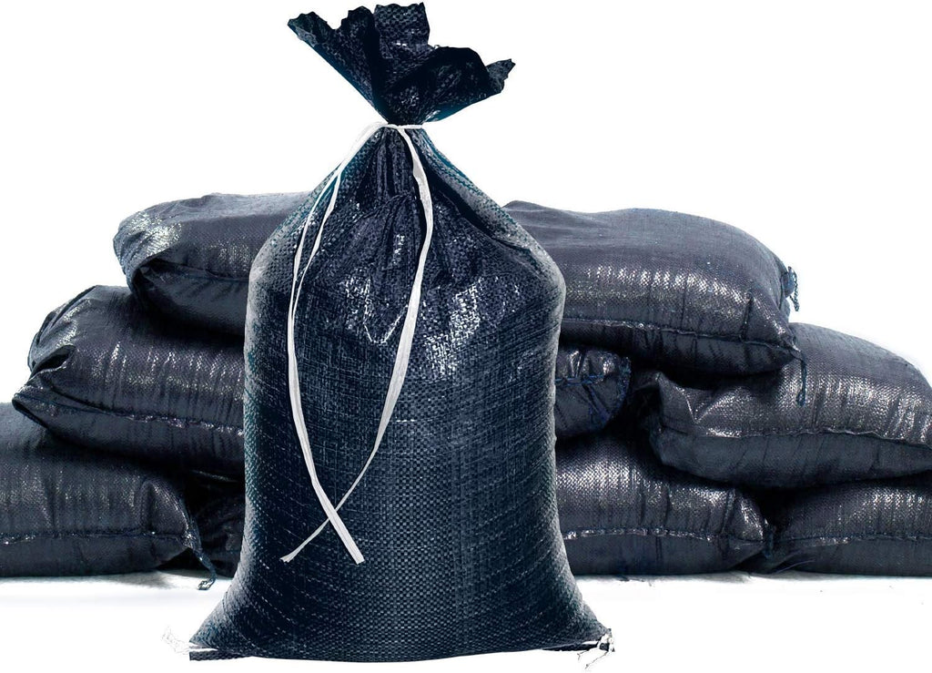 Black Empty Poly Sandbags 14 Inch x 26 Inch 1000 Bags A433