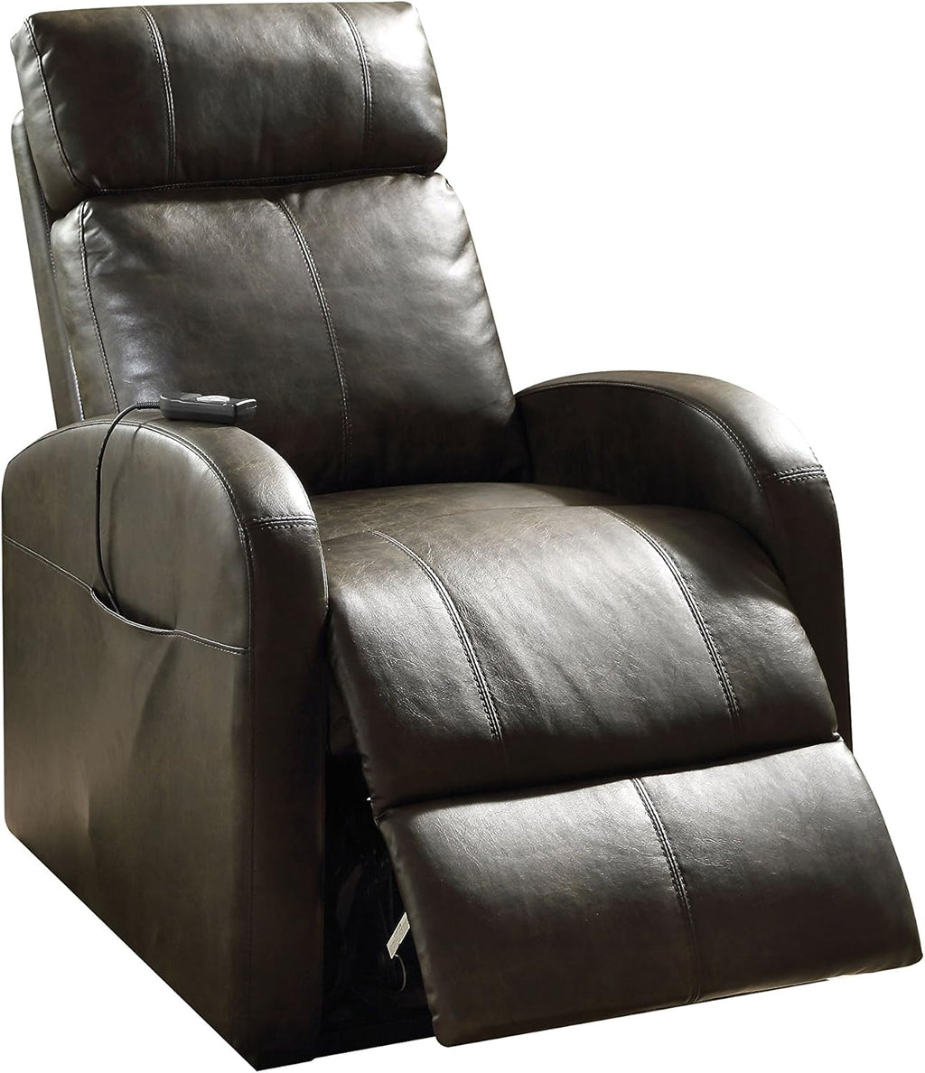 Dark Gray PU Power Lift Recliner Y362744