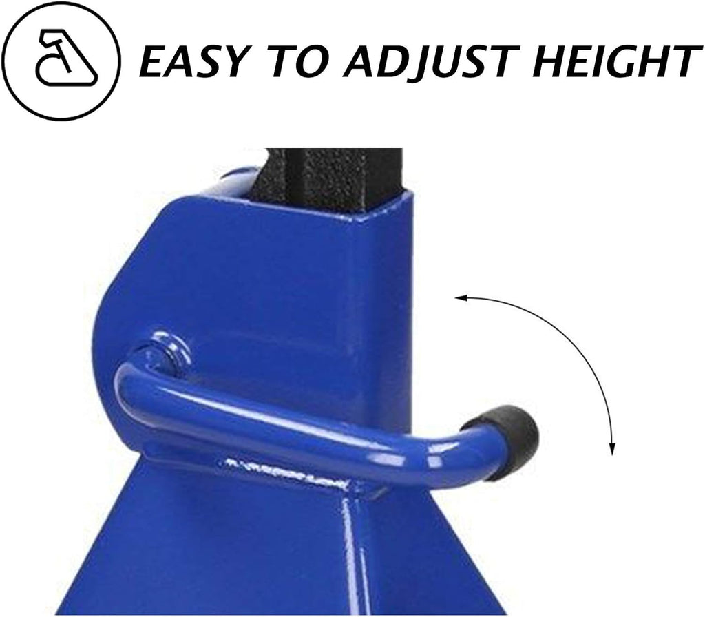 Set of 4 Heavy Duty 6 Ton Adjustable Steel Jack Stands M945481