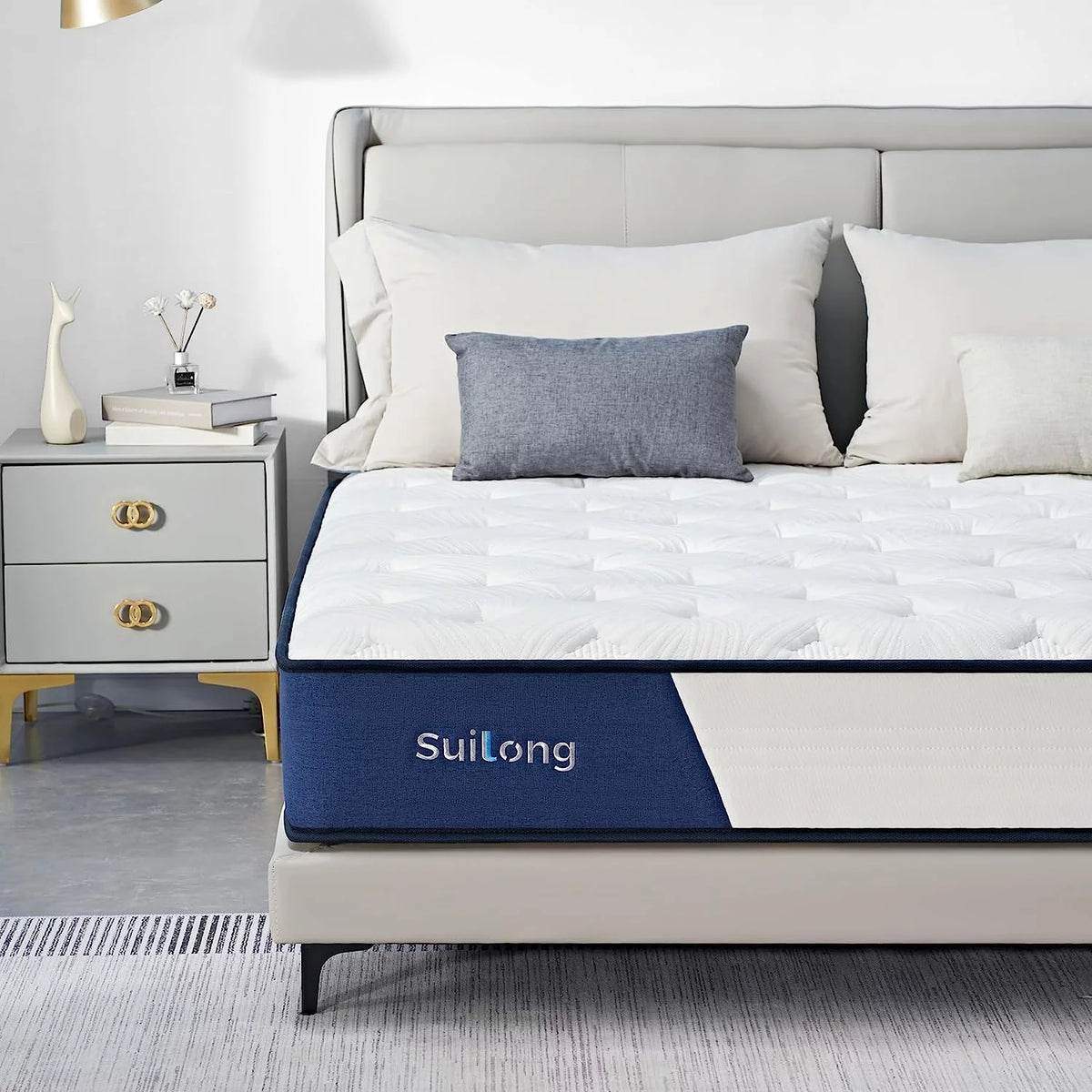 Queen Size 10 Inch Memory Foam Innerspring Mattress D74679