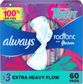 Size 3 Extra Heavy Unscented Pads with Wings 60 Count I8234