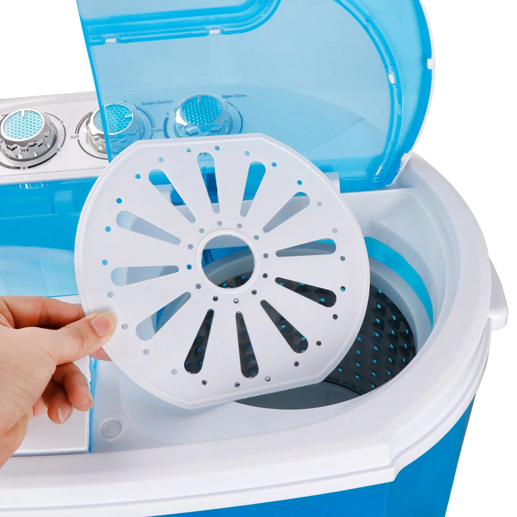 Portable Mini Twin Tub Washing Machine 9.9lbs Capacity M60726