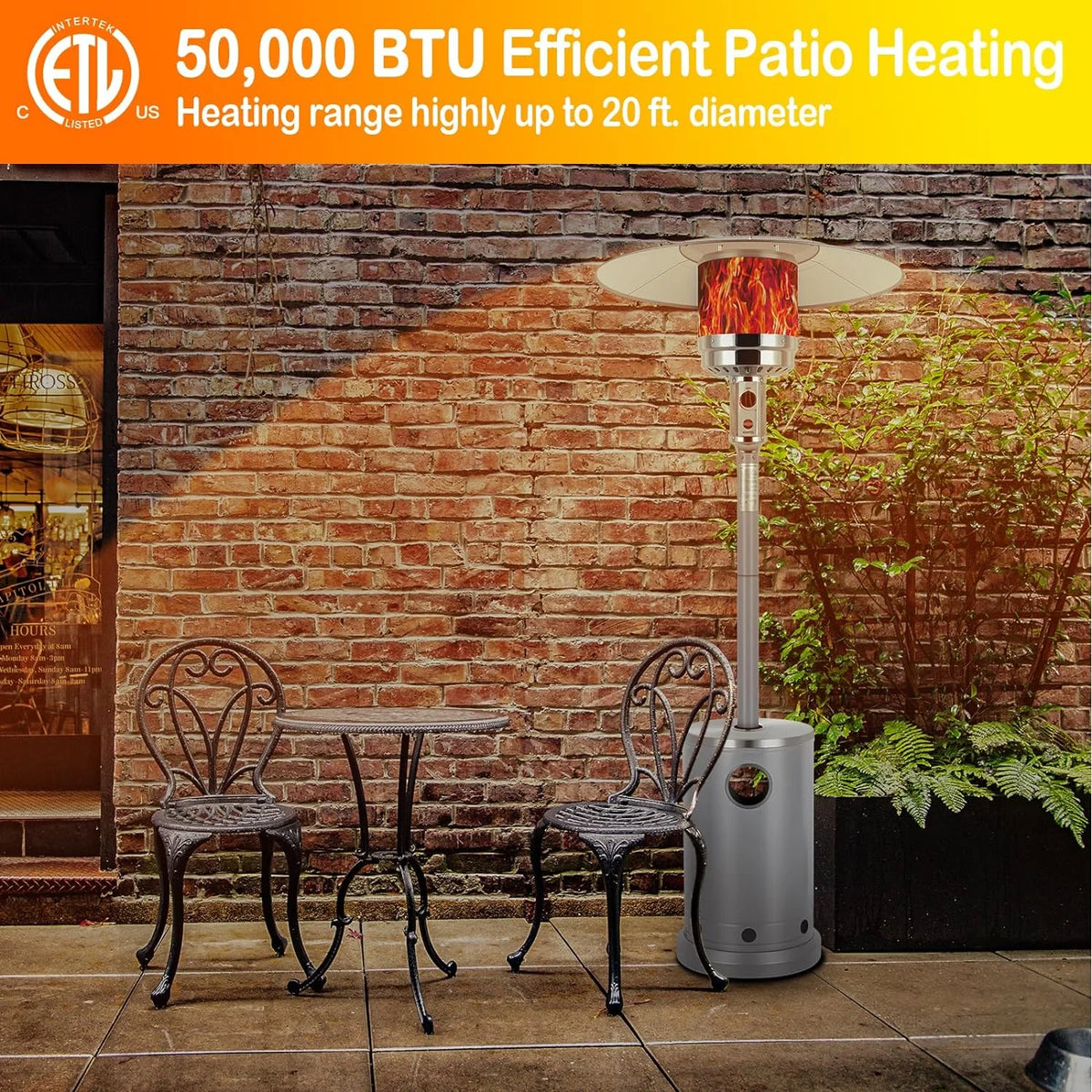 50,000 BTU Outdoor Propane Gas Heater J708