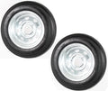 2-Pack Trailer Tire On Rim 480-12 5 Lug Galvanized Spoke Wheel D360