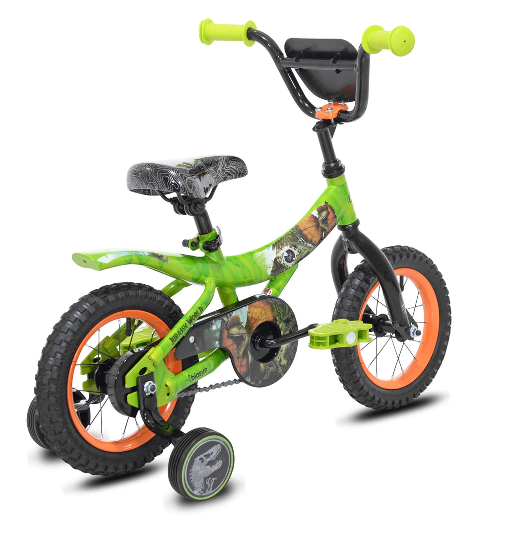 Green and Orange 12-inch Boy's Bicycle with Training Wheel U4220