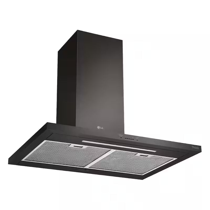 36 in. Smart Wall Mount Range Hood Black Stainless Steel V3023