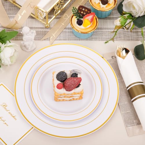 350 Piece Gold Dinnerware Set for 50 Guests R402