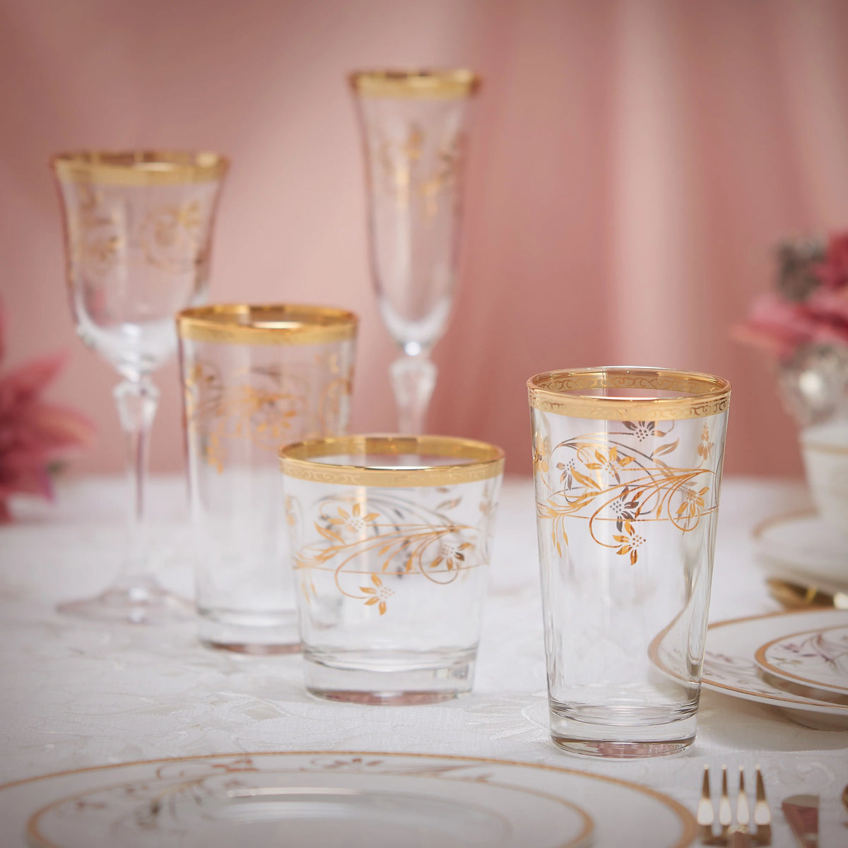 Set of 4 High Ball Glasses D37737