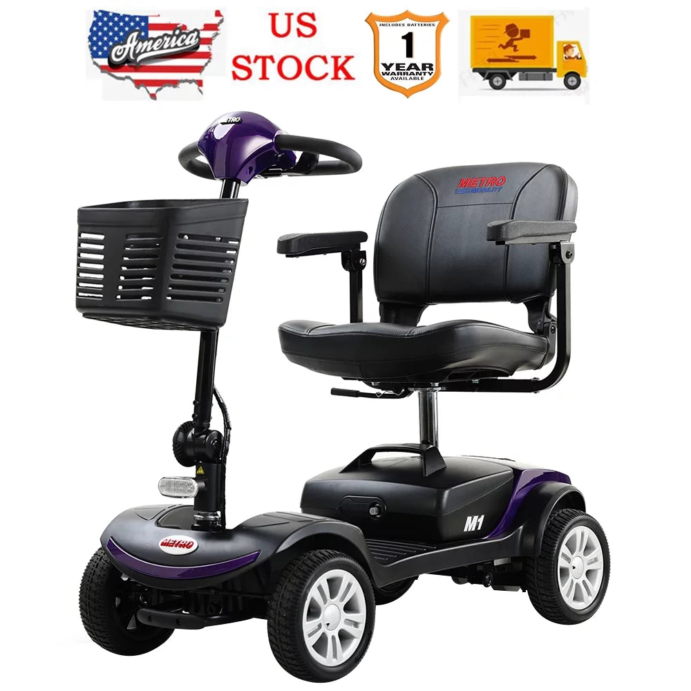 Heavy Duty 4 Wheel Mobility Scooter with Swivel Seat Y255656