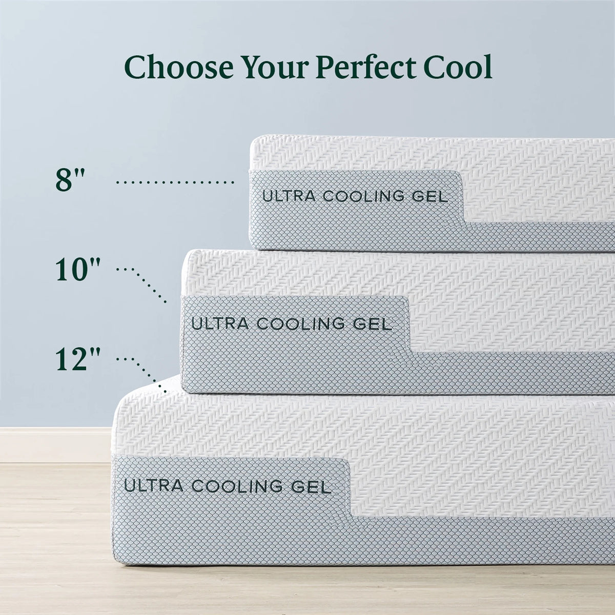 12" Cooling Gel Memory Foam Mattress King L2348