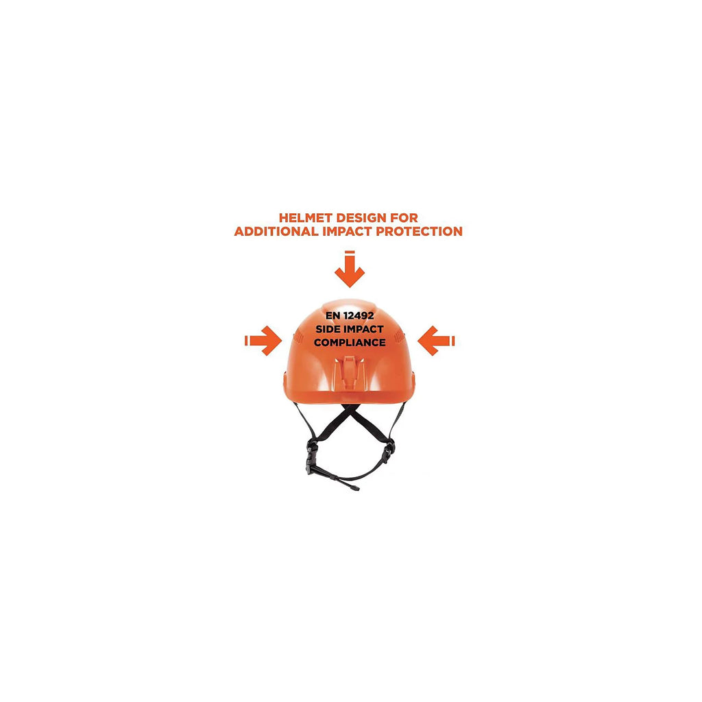 Orange Safety Helmet with 6-Point Suspension X8215