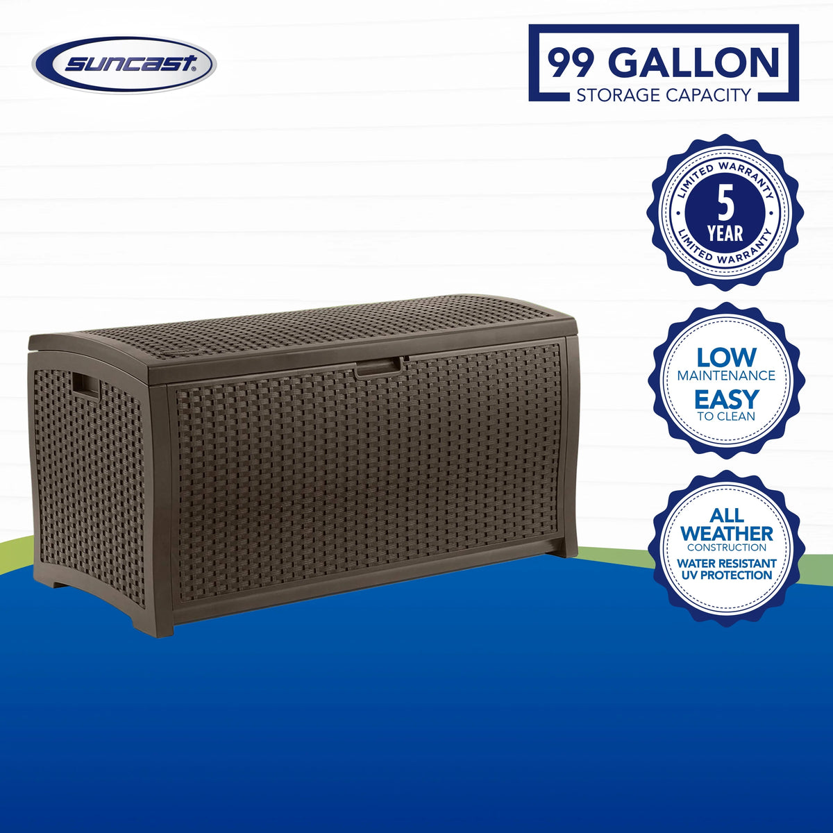 99 Gallon Resin Deck Box Q615