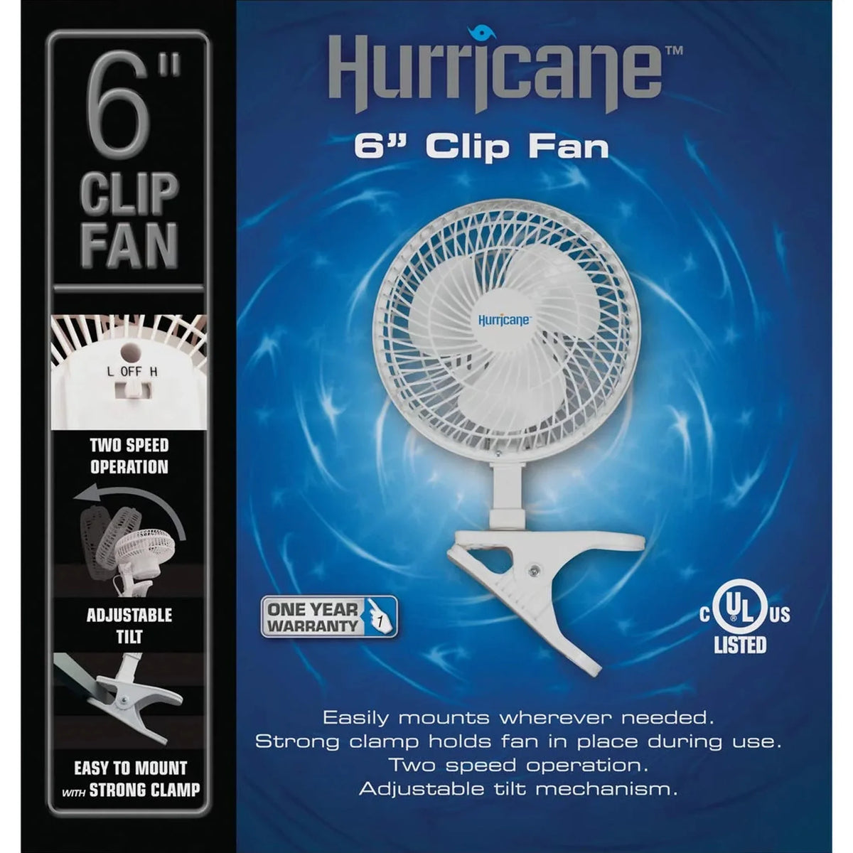 18 Inch Oscillating Wall Mount Fan White J612481