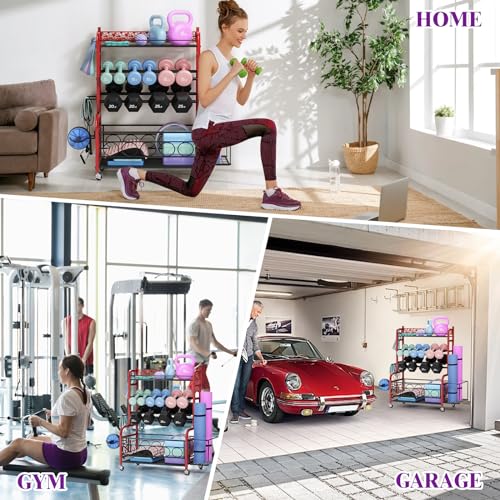 Dumbbell Rack with Wheels N19279