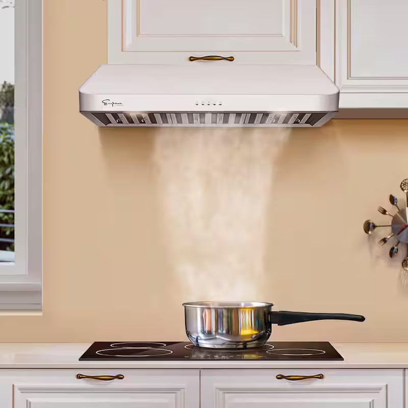 36 in. 500 CFM Ducted Under Cabinet Range Hood with Light in Stainless Steel N34092