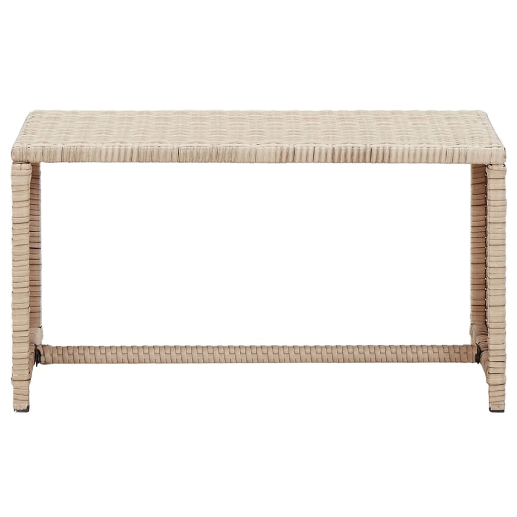 Beige Poly Rattan Coffee Table T624