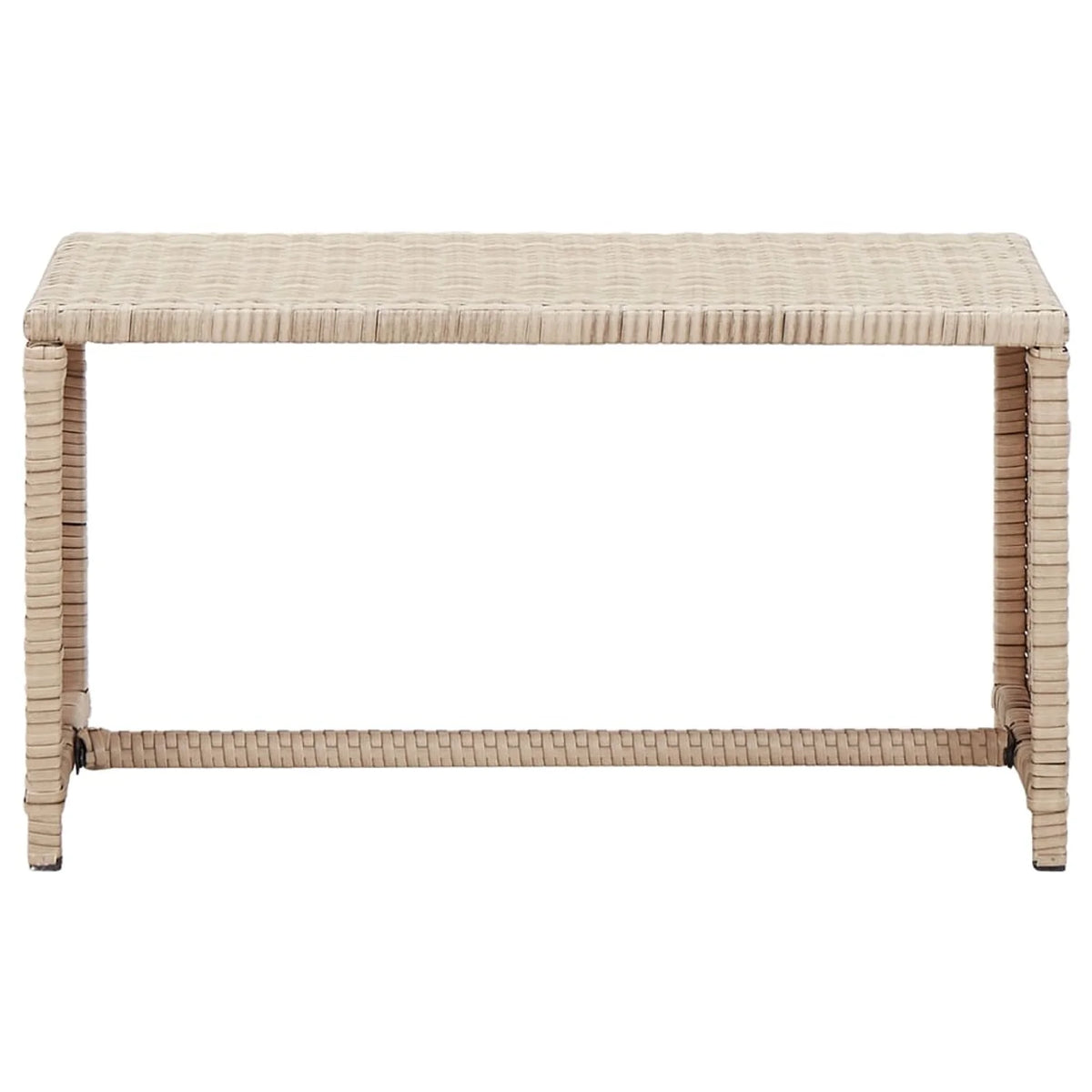 Beige Poly Rattan Coffee Table T624